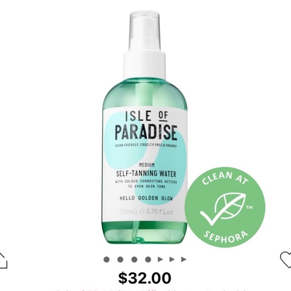 Sephora Other - Isle of Paradise Medium Self Tanning Water